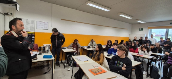 Incontro sulla legalità al Centro di Formazione Apro con il Comando dei Carabinieri di Canelli
