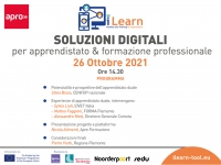 Martedì 26.10.21 ore 14.30 - iLearn : soluzioni digitali per apprendistato e formazione professionale